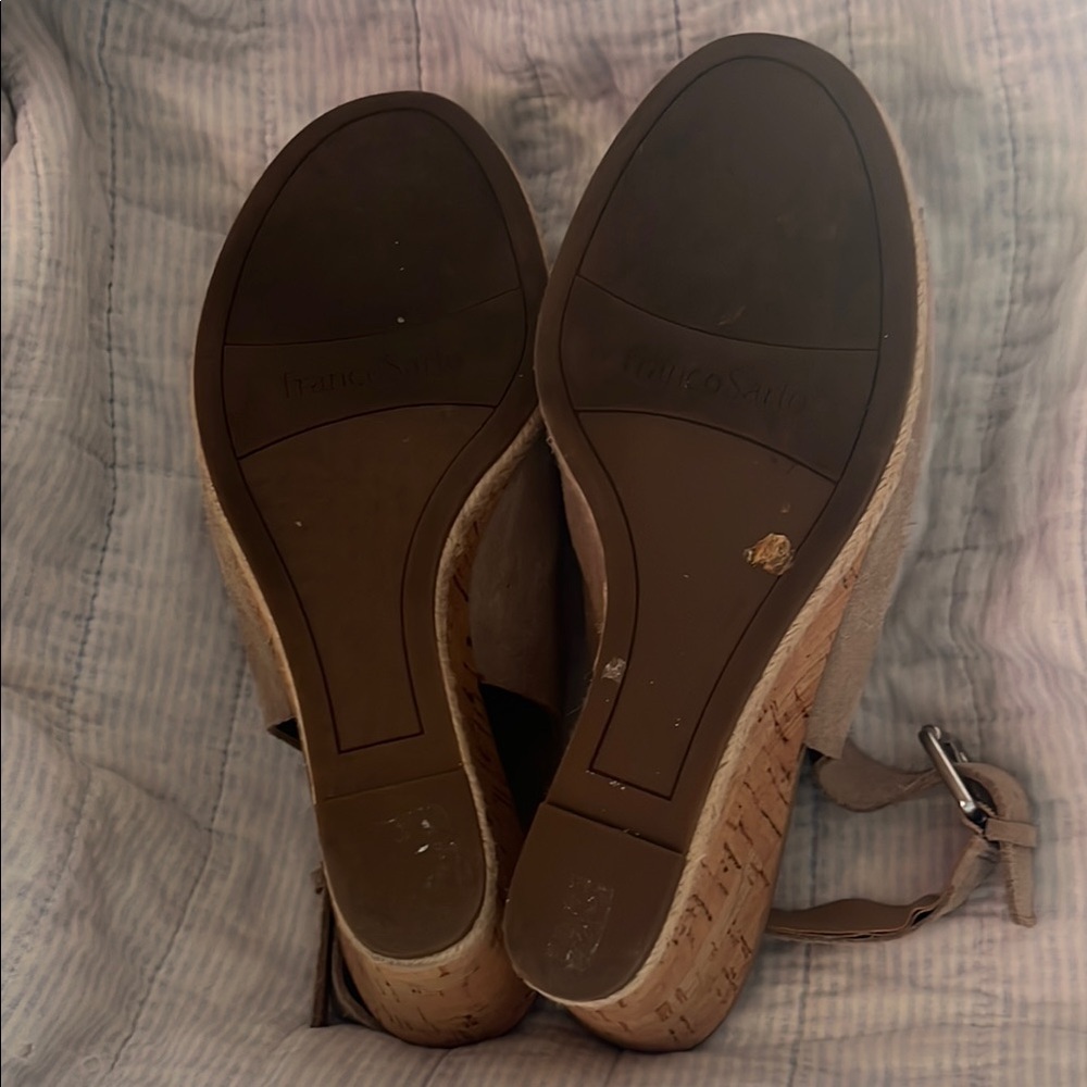 Franco Sarto Julien Suede Open-Toe Sandals - Picture 4 of 4